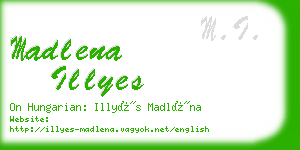 madlena illyes business card